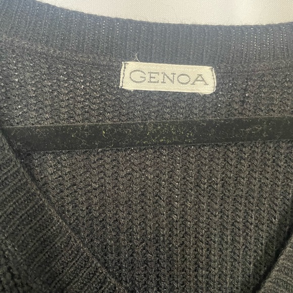 Genoa Black Sweater Vest - Picture 2 of 3